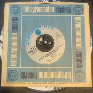 Deep Purple River Deep-Mountain High 7" Vinyl 45 RPM Tetragrammaton T-1514 1968